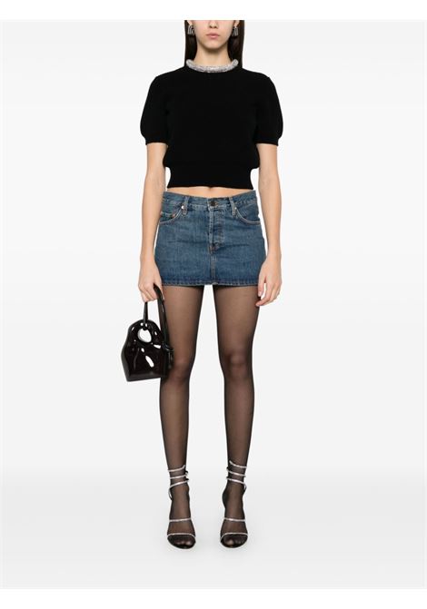 Top con decorazione di cristalli in nero Alexander wang - donna ALEXANDER WANG | 1KC1251064001